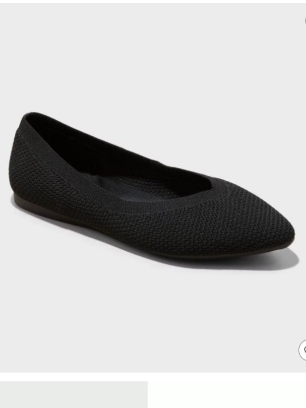 Like New: a new day Target Claire Women Pointed Knit Washable Flats Black Sz 10